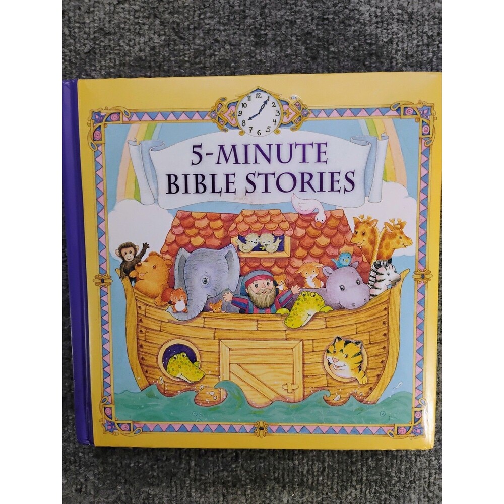 Minute Bible Stories 2002 Hardcover Kids Christian Illustrated Book PI Kids